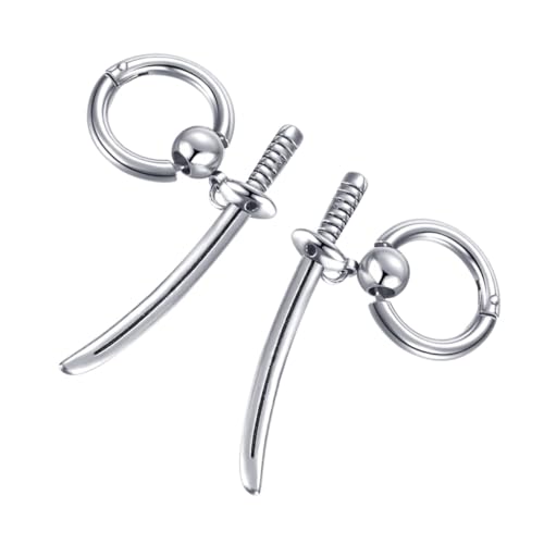 CLISPEED Personalisierte Vintage Punk Ohrringe Hängende Tropfen Ohrstecker für Damen Herren Modisch Langlebig von CLISPEED