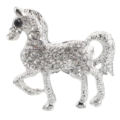 CLISPEED Pferdebrosche Strassbrosche Ornament Strassbrosche Accessoire Anstecknadeln Für Hemd Damenbrosche Strass Pferd Tierbrosche Jackenbrosche Anstecknadel Für Kleidung Silberne CLISPEED Pferdebrosche Strassbrosche Ornament Strassbrosche Accessoire Anstecknadeln Für Hemd Damenbrosche Strass Pferd Tierbrosche Jackenbrosche Anstecknadel Für Kleidung Silberne von CLISPEED