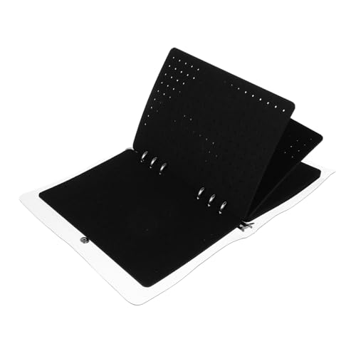 CLISPEED Pin Organizer Buch mit Löchern Tragbares Pin Binder Buch aus Robustem Filz Sicherer Halter für Emaille Anstecknadeln für Sammler Unterwegs von CLISPEED