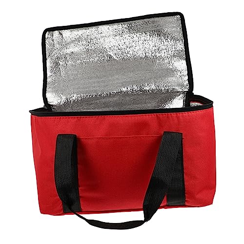 CLISPEED Pizza-kuchenwärmer Isolierte Kuchentasche Reisetaschen Für Damen Isolierte Pizzatasche Outdoor- Lunch- Tasche Thermopizza Meeresfrüchte EIS Eimer Büro Wasserdichtes Oxford-Tuch von CLISPEED