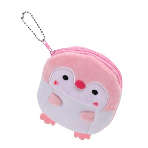 CLISPEED Plüsch Pinguin Geldbörse Kleines Portemonnaie Weiches Material Bequeme Münzgeldbörse Tragbar Für Damen und Herren Alltagsschlüssel und Lippenstift Aufbewahrung von CLISPEED