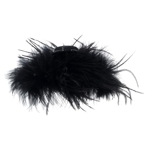 CLISPEED Plume Haarklammer für Frauen Kreative Feder haarkralle Langlebig und Praktisch Geeignet für Kurzes Langes Haar Modisches Accessoire für Alltag Geburtstag und Hochzeitsfeiern von CLISPEED