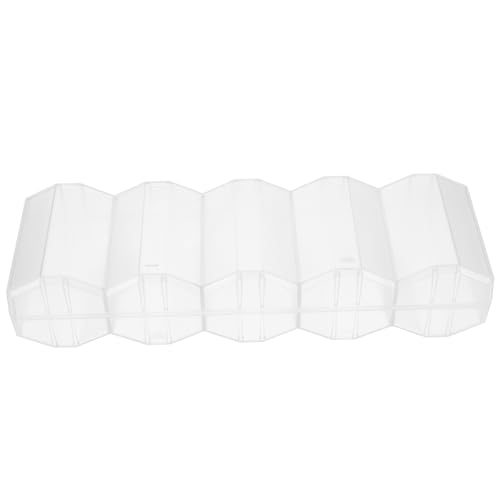CLISPEED Poker Chip Aufbewahrungsbox Transparent Fach Fächer Große Kapazität Robuster Chips und Karten Organizer Tragbarer Spielchiphalter Sicher und Handschonend von CLISPEED