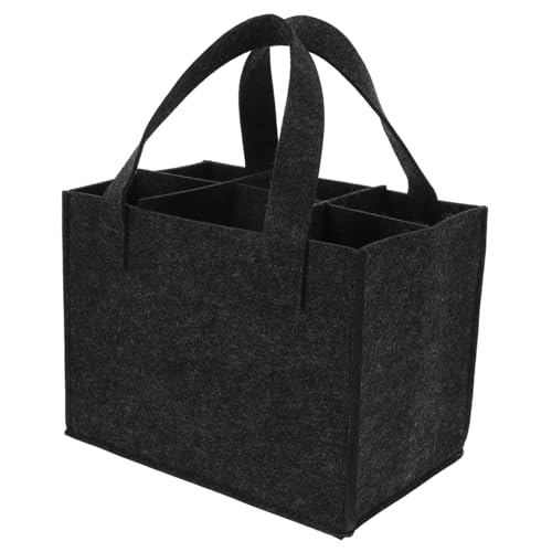 CLISPEED Praktische Filz weinflaschentasche für Flaschen Langlebige Formstabile Tragetasche Wiederverwendbar Leichtes Design für Weinlagerung für Reisen Picknick und Geschenkverpackung von CLISPEED