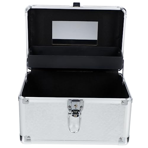 CLISPEED Professionelle Make Up Box mit Großem Fassungsvermögen Tragbarer Beauty Organizer für Visagisten und Reisende Multifunktionale Kosmetik Aufbewahrungsbox mit Verstärktem Griff für von CLISPEED