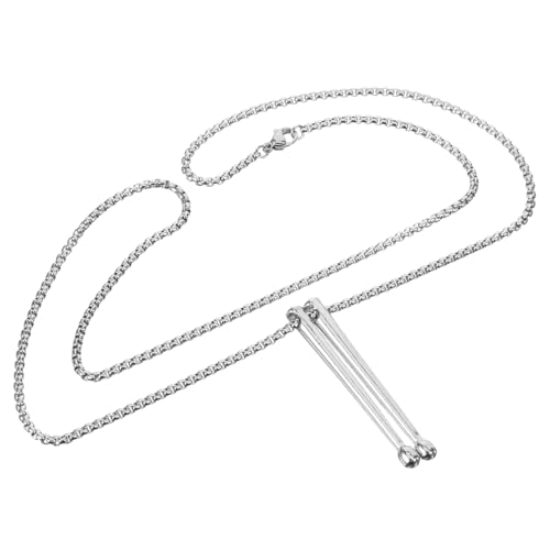 CLISPEED Punk Drumsticks Halskette Edelstahl Rock Schlagzeug Anhänger für Damen und Herren Stylische Drummer Kette Geschenk von CLISPEED