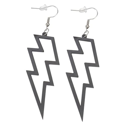 CLISPEED Punk Stil Ohrstecker Blitzförmig Fluoreszierend Resin Ohrringe Schwarz Kreatives Design Leicht Abzuziehen Modischer Schmuck Für Damen Alltag CLISPEED Punk Stil Ohrstecker Blitzförmig Fluoreszierend Resin Ohrringe Schwarz Kreatives Design Leicht Abzuziehen Modischer Schmuck Für Damen Alltag von CLISPEED