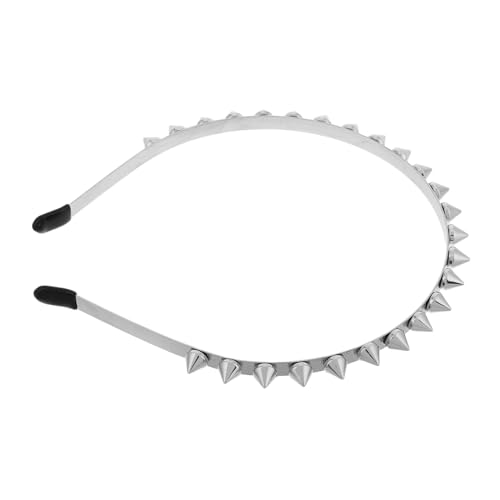 CLISPEED Punk Stirnband mit Metallnieten Spitzes Design für Damen Sicherheits und Performance Accessoire für Gothic Look Festival Cosplay und Alltag Einzigartiger Kopfschmuck von CLISPEED