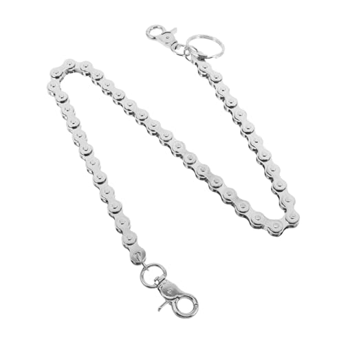 CLISPEED Punk Style Hosenkette Robustem Metall für Männer Jeanskette für Tägliche Outfits Partys Langlebiges Accessoire mit Einfachem Anbringen von CLISPEED