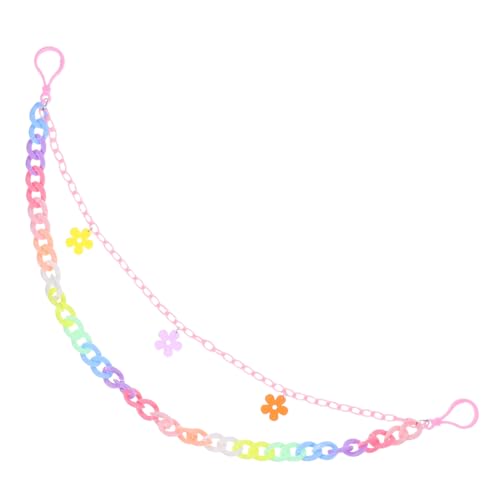 CLISPEED Punk Style Hosenkette aus Abnehmbarem Regenbogen Resin Bunte Hip Hop Hose Kette für Damen und Herren Vielseitiges Accessoire für Jeans Röcke und Rucksäcke Modischer Statement von CLISPEED