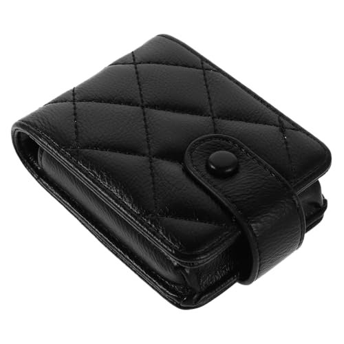 CLISPEED Quilted Mini Makeup Bag mit Spiegel Kleines Lippenstift-etui für Damen Modische Kosmetiktasche Leichter Reise-kosmetikbeutel Praktische Aufbewahrung für Lippenstift und Kleine von CLISPEED