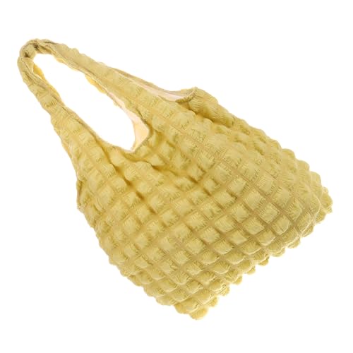 CLISPEED Quilted Schultertasche Damen Faltbare Leichte Tote Bag Geräumig und Langlebig Minimalistisches Design Vielseitige Umhängetasche für Alltag Schule und Reisen Khakifarben CLISPEED Quilted Schultertasche Damen Faltbare Leichte Tote Bag Geräumig und Langlebig Minimalistisches Design Vielseitige Umhängetasche für Alltag Schule und Reisen Khakifarben von CLISPEED