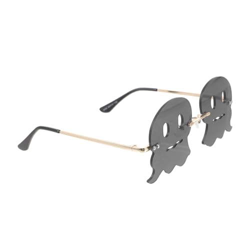 CLISPEED Randlose Ghost Sonnenbrille Damen Herren Gradient Uv-schutz Partybrille Karneval Fasching Trendige Fun Brille für Teenager und Halloween Kostüm von CLISPEED