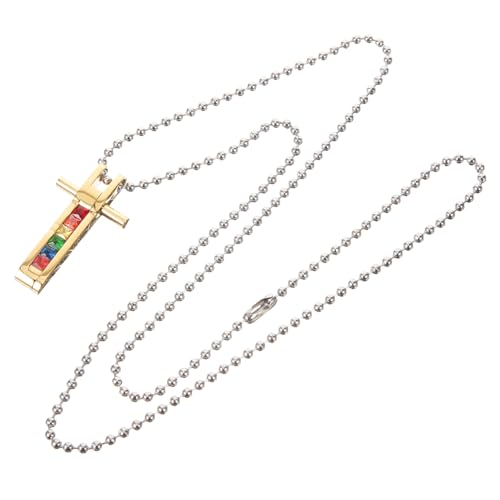 CLISPEED Kreuzkette Mit Pride Kreuz Anhänger Aus Metall Herren Halskette Mit Kreuz Charm Zarte Und Modische Halskette Für Männer von CLISPEED