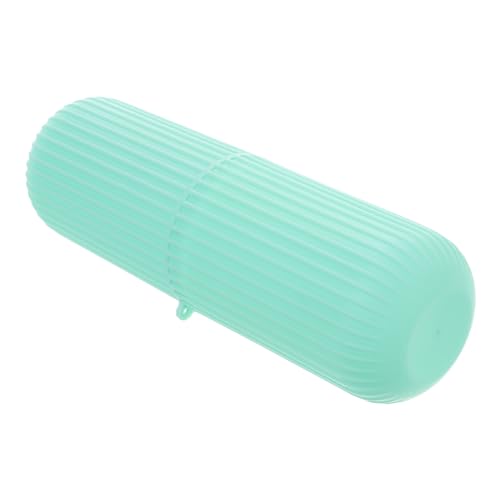 CLISPEED Reise Zahnbürsten Aufbewahrungsbox Tragbarer Zahnpasta Organizer Kunststoff Stylischer Zahnbürstenbecher Für Camping Schule Und Reisen Himmelblau von CLISPEED
