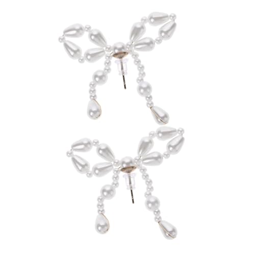 CLISPEED Retro Bow Statement Ohrringe mit Hochwertigen Imitationsperlen Stilvolle Schleifenohrringe für Damen für Hochzeiten Partys und Abendveranstaltungen Handgefertigter Modeschmuck CLISPEED Retro Bow Statement Ohrringe mit Hochwertigen Imitationsperlen Stilvolle Schleifenohrringe für Damen für Hochzeiten Partys und Abendveranstaltungen Handgefertigter Modeschmuck von CLISPEED