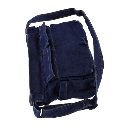 CLISPEED Retro Denim Umhängetasche Damen Robust und Leicht Tragbare Crossbody Tasche mit Verstellbarem Schulterriemen für Reisen Einkaufen und Alltag von CLISPEED