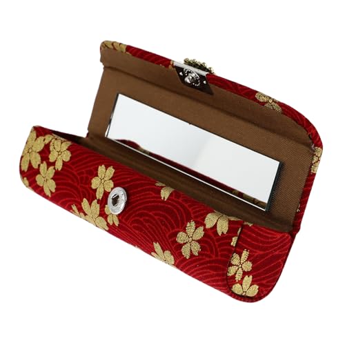 CLISPEED Retro Lippenstift Etui mit Aufbewahrungsbox Kompakt und Tragbar Geeignet für Lippenstift Parfum und Schmuck für Reisen Outdoor für Frauen und Mädchen von CLISPEED