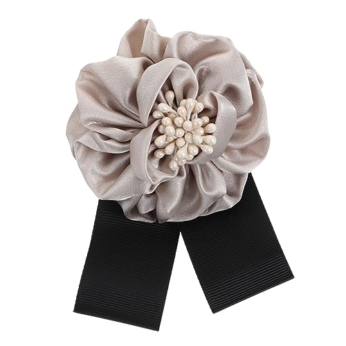 CLISPEED Retro Satin Blütenbrosche Damen Anstecknadel Pin für Anzug Kleidung Rucksack Kreative Lapel Brosche Strapazierfähiges Sicheres Accessoire für Vielseitigen Einsatz von CLISPEED