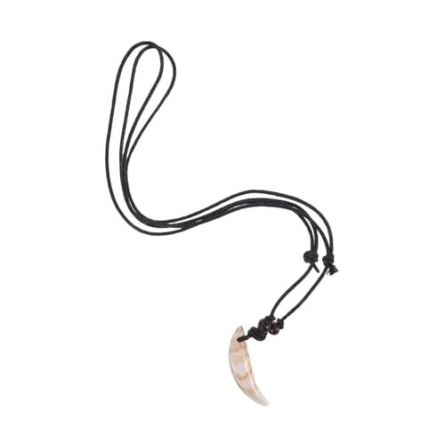 CLISPEED Retro Zahn Halskette Verstellbar Vintage Anhänger Für Männer Frauen Jungen Mädchen Tribal Stil CLISPEED Retro Zahn Halskette Verstellbar Vintage Anhänger Für Männer Frauen Jungen Mädchen Tribal Stil von CLISPEED