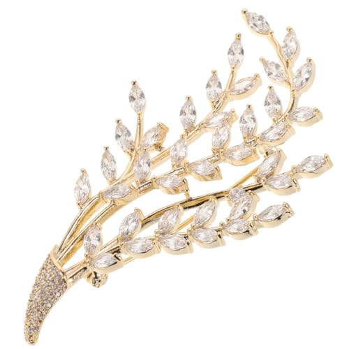 CLISPEED Rhinestone Brosche Anstecknadel Damen Kreativer Kupfer Schmuck Strass Pin für Kleidung Schal und Hut Modisches Accessoire Corsage von CLISPEED