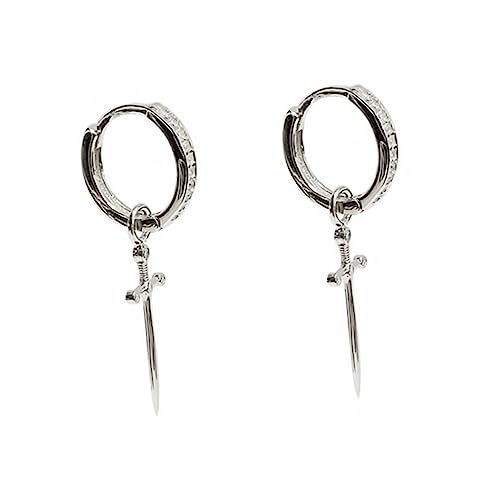 CLISPEED Rhinestone Creolen Ohrringe mit Anhänger Kleine Loop Ohrhänger für Damen und Teens Nickelfreier Schmuck für Alltag und Besondere Anlässe Langlebig und Elegant von CLISPEED