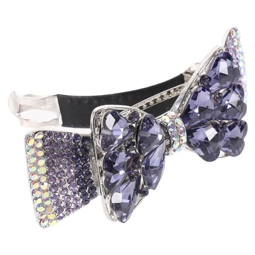 CLISPEED Rhinestone Haarklammer Schleifen Design Funkelnder Haarschmuck für Dickes Haar Damen Elegant für Alltag und Festtage von CLISPEED