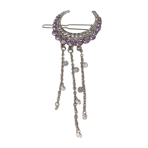 CLISPEED Rhinestone Haarklammer mit Funkelnden Kristallen und Eleganten Quasten Retro Haarspange als Modisches Haarschmuck Accessoire für Damen für Partys und Besondere Anlässe von CLISPEED