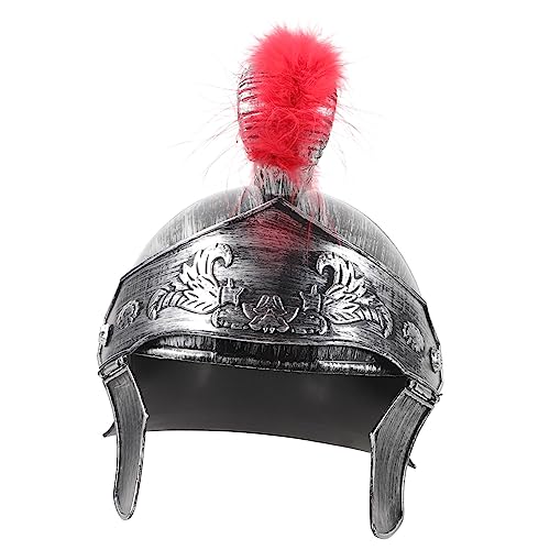 CLISPEED Römischer Soldatenhelm Cosplay Mittelalter Helm mit Kamm Dekorativer Gladiatoren Helm für Party Festival Karneval und Halloween Antikes Design für Authentisches Kostüm von CLISPEED