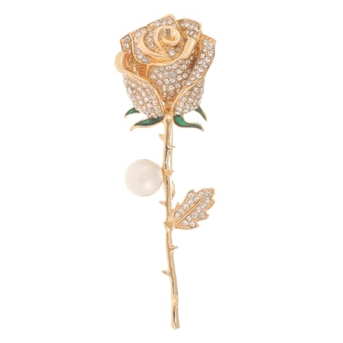CLISPEED Rosafarbene Brosche für Damen Blumenanstecknadel Hochwertiges Accessoire für Kleidung und Kragen für Hochzeiten und Besondere Anlässe Zeitloses Design mit Langlebigem Material von CLISPEED