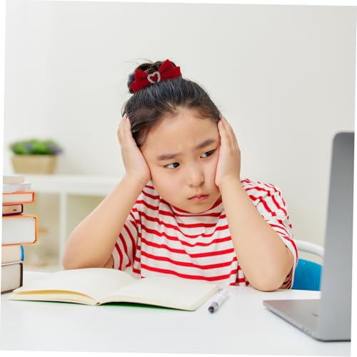 CLISPEED Rote Samt Haarschleifen Haarklammern mit Schleifenmotiv Rutschfeste Haarspangen für Mädchen Vielseitige Haarschmuck Clips für Party und Alltag von CLISPEED