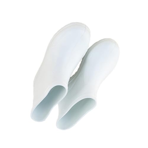 CLISPEED rutschfeste Dicke Eva Regenstiefel Weiß Strapazierfähige Säure und Laugenresistente Leichte Arbeitsschutzhülle für Nasse und Schlammige Bedingungen von CLISPEED