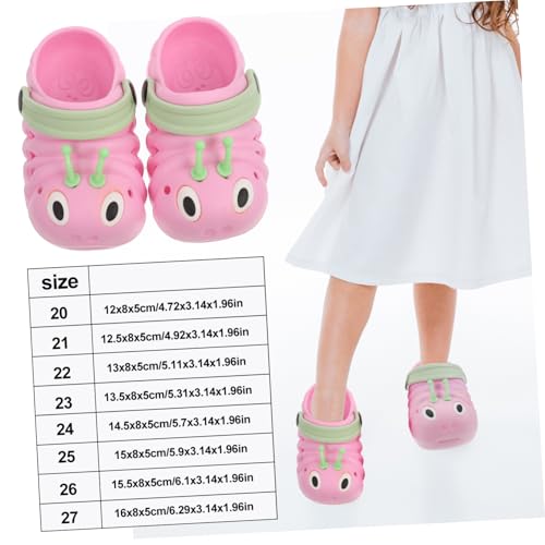 CLISPEED Sandalen Sommer Strandschuhe Rutschfest Cartoon Raupe Unisex Slipper Leicht und Hautfreundlich für Jungen und Mädchen von CLISPEED