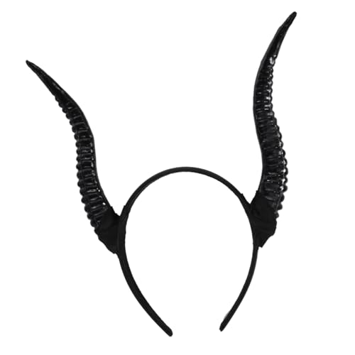 CLISPEED Schafshorn Haarreif Halloween Haaraccessoire Einheitsgröße Bequemer Kopfschmuck für Kostümparty Karneval Fotorequisite von CLISPEED