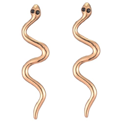 CLISPEED Schlangen Ohrstecker für Damen Trendige Geometrische Ohrringe Gold für Alltag und Besondere Anlässe Einzigartiges Design für Frauen und Mädchen von CLISPEED