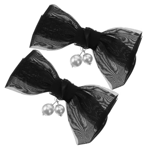 CLISPEED Schleifen Schuhclips aus Weichem Stoff Abnehmbare Damenschuhverzierung Stilvolle Hochzeitsschmuck Wiederverwendbare Schleifen Schnalle für High Heels und Flache Sandalen von CLISPEED