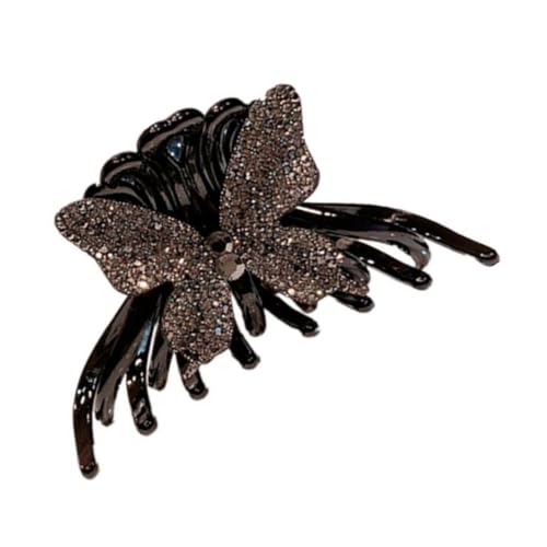 CLISPEED Schmetterlings haarspange für Damen und Mädchen Großer Haarklammer clip in Schwarz und Geeignet für Dickes Dünnes Lockiges und Glattes Haar Vielseitiges Haar accessoire zum von CLISPEED