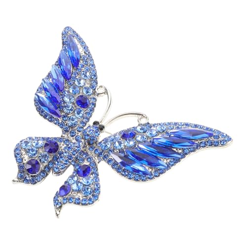 CLISPEED Schmetterlingsbrosche für Damen Stilvolle Anstecknadel für Kleidung Schals Einzigartiges Accessoire mit Funkelnden Rhinestones Dekoration für Mode Anlässe von CLISPEED