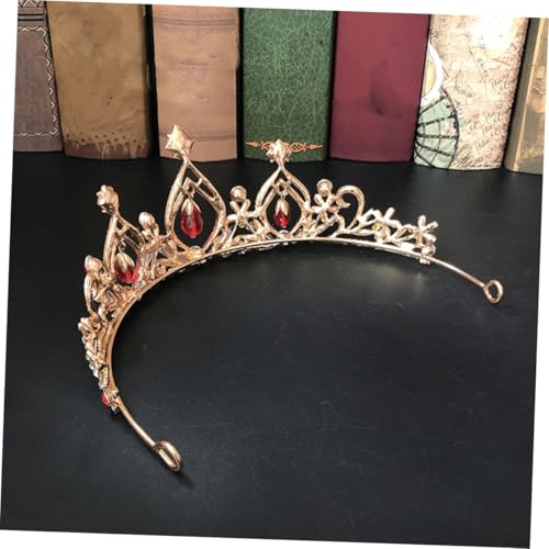 CLISPEED Schmuckset Mädchen Krone Halskette und Ohrclips Teilig Prinzessin Zubehör für Geburtstag Hochzeit Festmode Zubehör von CLISPEED