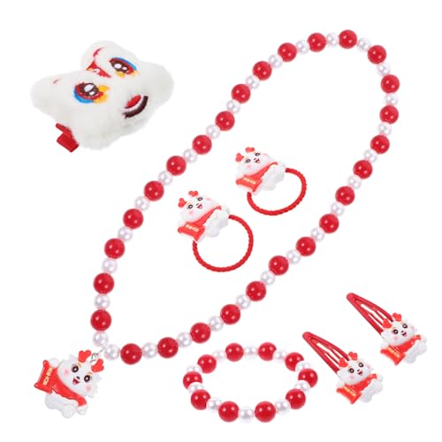 CLISPEED Schmuckset Teilig Verstellbare Halskette und Armband für Mädchen Hautfreundlich Bruchsicher Vielseitig Tragbar für Geburtstag und Besondere Anlässe von CLISPEED