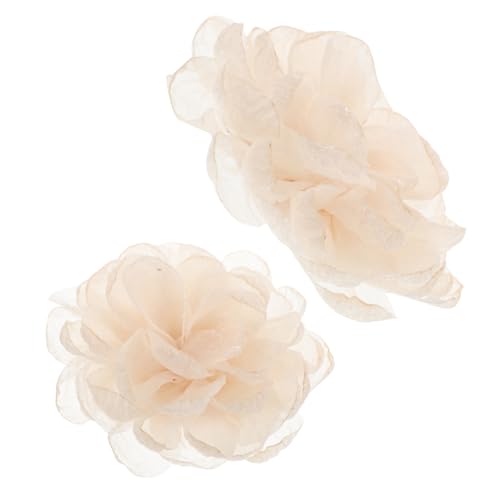 CLISPEED Schuhclips Damen Blüten Design mit Zartem Tüll Abnehmbare Schuhschnallen für Hochzeitsschuhe Waschbare Schuhdekoration für Vielseitige Stylingmöglichkeiten Schuhschmuck von CLISPEED