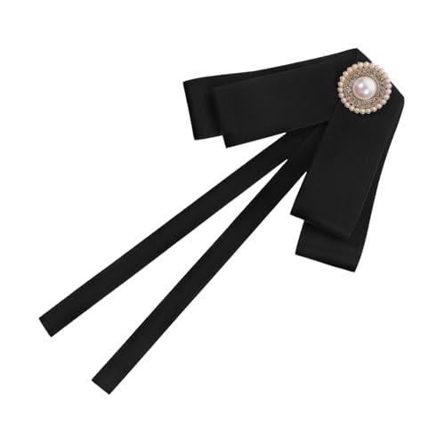 CLISPEED Schwarze Schleifen Brosche Pin Anstecknadel mit Großem Schleifen Design Leicht und Langlebig Vielseitig Tragbar an Hemd Pullover Rock oder Kleid für Frauen zu Weihnachten und von CLISPEED