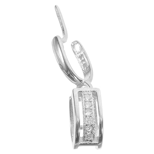 CLISPEED Kettenverschluss S925 Silber Anhängerverschluss für Selbstgemacht Schmuckherstellung Klemmclip Metallverschluss für Halsketten Armbänder und Schlüsselanhänger von CLISPEED