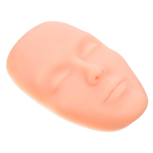 CLISPEED Silikon Übungsgesicht für Makeup Practice Langlebiges Tattoo Practice Skin Head Full Face Mannequin für Augenbrauen Wimpern und Lippen Training Vielseitiges Trainingsmodell für von CLISPEED