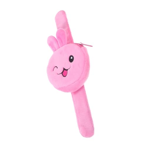 CLISPEED Slap Bracelet Armband mit Niedlichem Hasen Münzbeutel Leichtes Stoffmaterial Stylisches Party Mitgebsel für Geburtstag Ostern Weihnachten für Mädchen und Jungen von CLISPEED