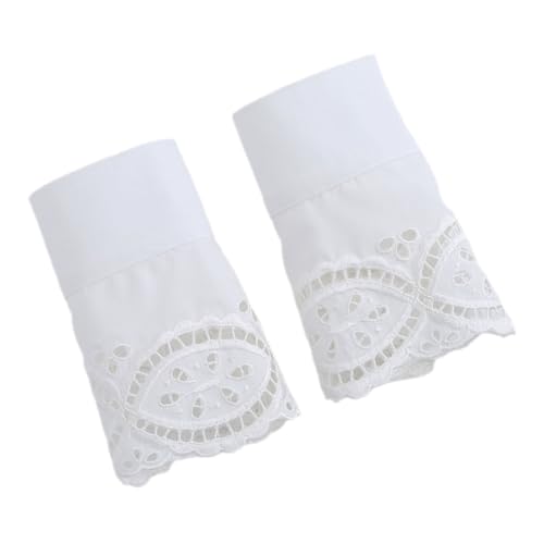 CLISPEED Spitzenmanschetten Handgelenkspolster Abnehmbare Spitzenverzierung Damen Modeaccessoire für Frühling Sommer Herbst Festliche Anlässe von CLISPEED