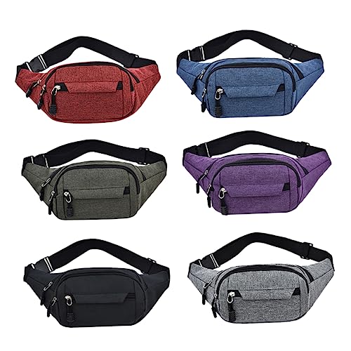 CLISPEED Sport-gürteltasche Brieftasche Umhängetasche Kleiner Taillenbeutel Hüft- Penner- Tasche Hüftbeutel Hip Pack Tailentaschenpackung Fanny Taillenpack Geldbörse Violett Herren Laufen von CLISPEED