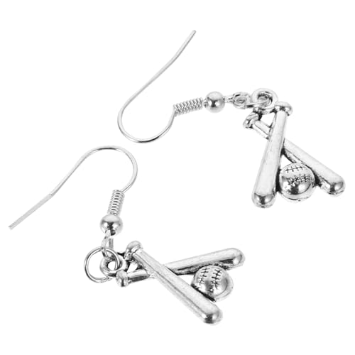 CLISPEED Sportliche Damen Ohrringe Baseball Baseballschläger Ohrhänger Leicht Modisch für Party Alltag Valentinstag Festival Schmuck CLISPEED Sportliche Damen Ohrringe Baseball Baseballschläger Ohrhänger Leicht Modisch für Party Alltag Valentinstag Festival Schmuck von CLISPEED
