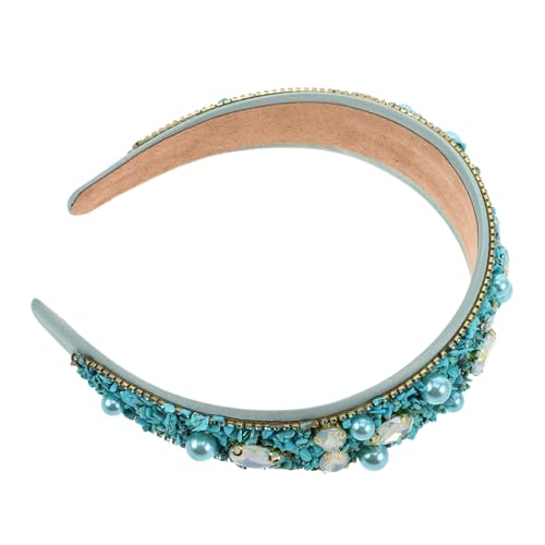 CLISPEED Stirnband Mit Strass Und Türkis Für Damen Breites Stirnband Mit Strassperlen Und Dekorativen Elementen Für Kopfbedeckung Und Haaraccessoires Bei Besonderen Anlässen CLISPEED Stirnband Mit Strass Und Türkis Für Damen Breites Stirnband Mit Strassperlen Und Dekorativen Elementen Für Kopfbedeckung Und Haaraccessoires Bei Besonderen Anlässen von CLISPEED