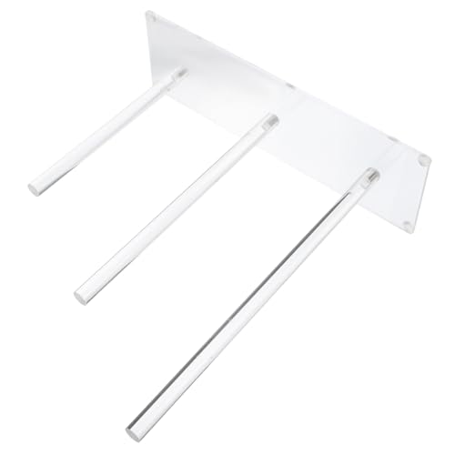 CLISPEED Stöckiger Transparenter Acryl Haargummi Organizer Scrunchie Halter für Damen und Mädchen Vielseitige Aufbewahrung von Haaraccessoires Haarbändern und Haargummis Dekorativer von CLISPEED